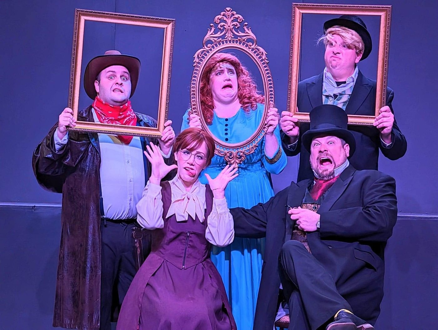 Stephen Stough performing in a community theater production of Baskerville